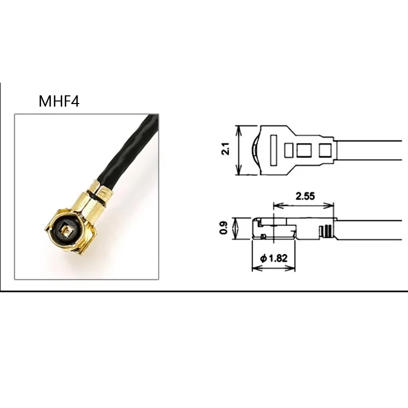 Mhf4 fpc 2.4ghz construído-em 2.4g 5g antena macia de banda dupla wifi bluetooth flexível fpc omnidirecional alto ganho ipex 4 geração