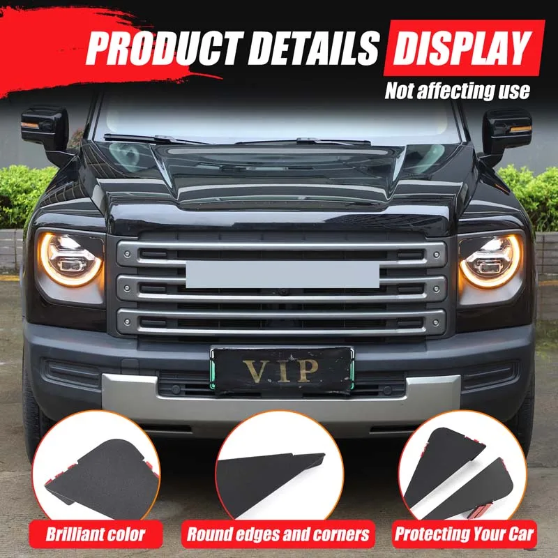 

For Haval Raptors 2023+ Car Styling Front Head Light Eyebrow Shell Lamp Cover Protector Decoration Accessories Exterior Sticker