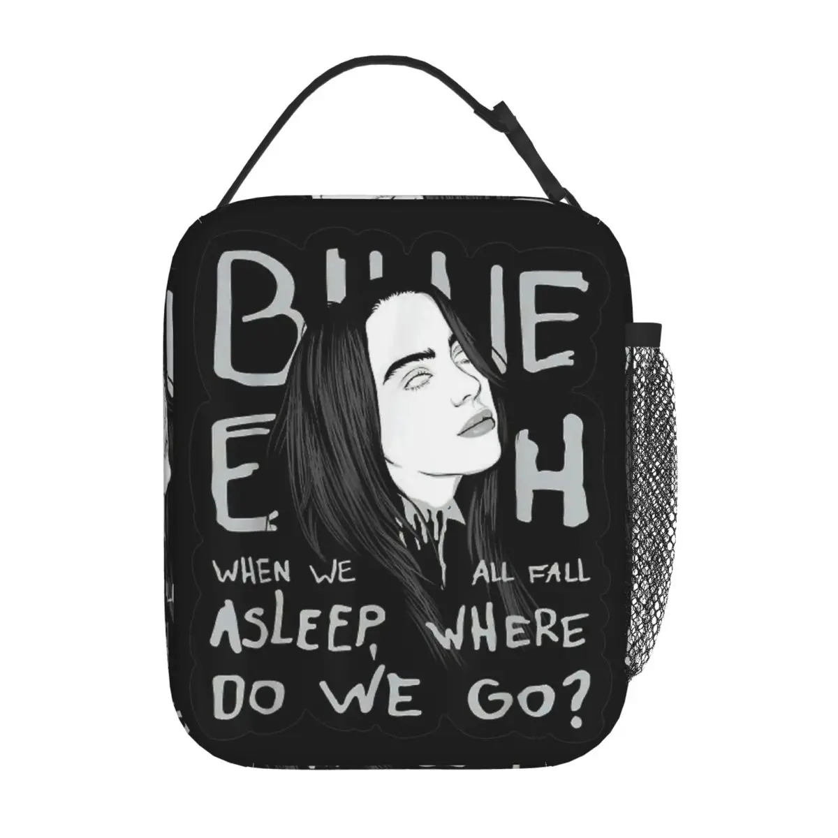 B-Billie-Girl E-eilish Insulated Lunch Bags Cooler Bag