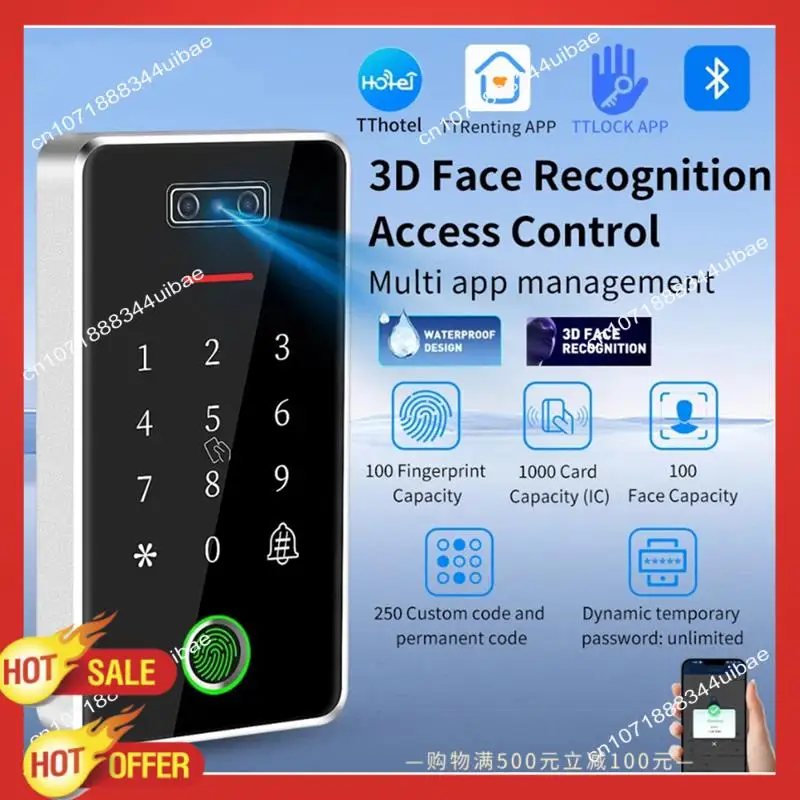 

B47C Tongtong TTLOCK Facial Fingerprint Waterproof Access Control Electric Bolt Lock Magnetic Lock
