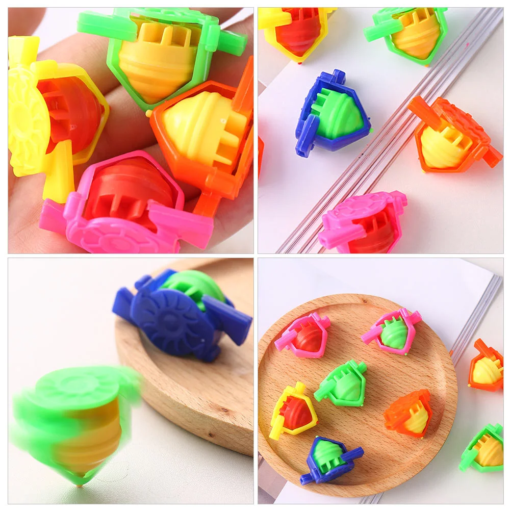 20Pcs Creative Colorful Peg-top Educational Craft Gift Toys for Kid Kids Spinning-top Peg-Top Toy Child Peg-Top