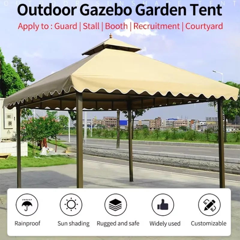 

Outdoor Deluxe Patio Gazebo Garden Hardtop Canopy Gazebo Tent