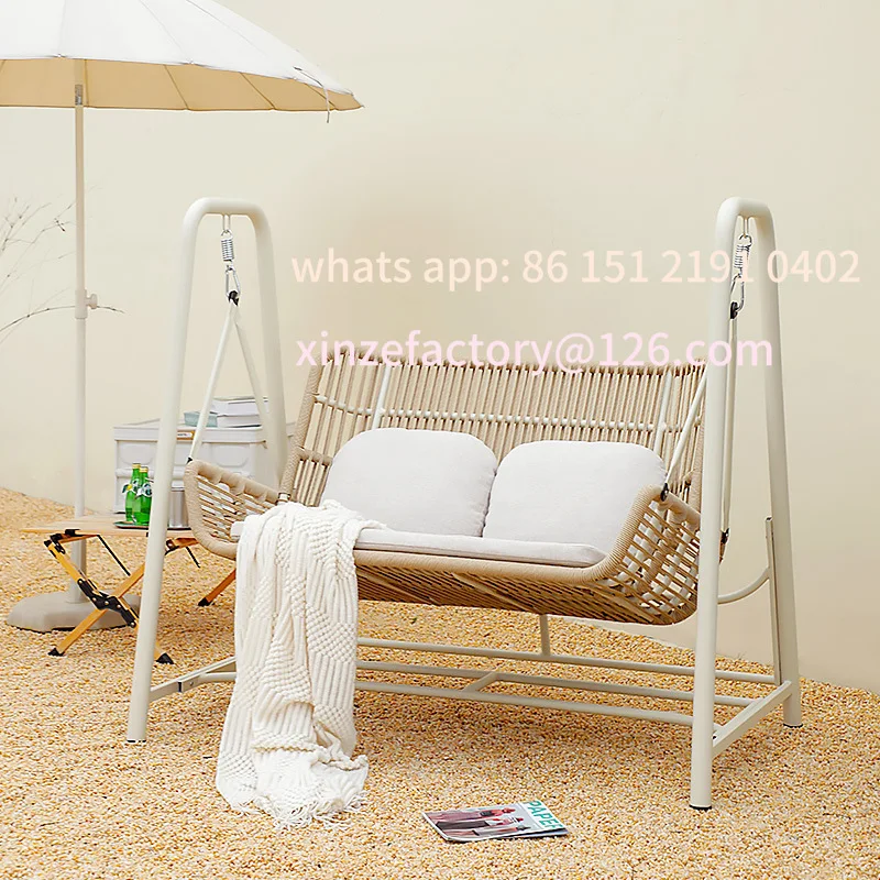 أرجوحة قابلة للتخصيص في الهواء الطلق حديقة أرجوحة الترفيه في الهواء الطلق أرجوحة مزدوجة داخلي الإنترنت المشاهير حديقة شرفة مهد كرسي هان #1