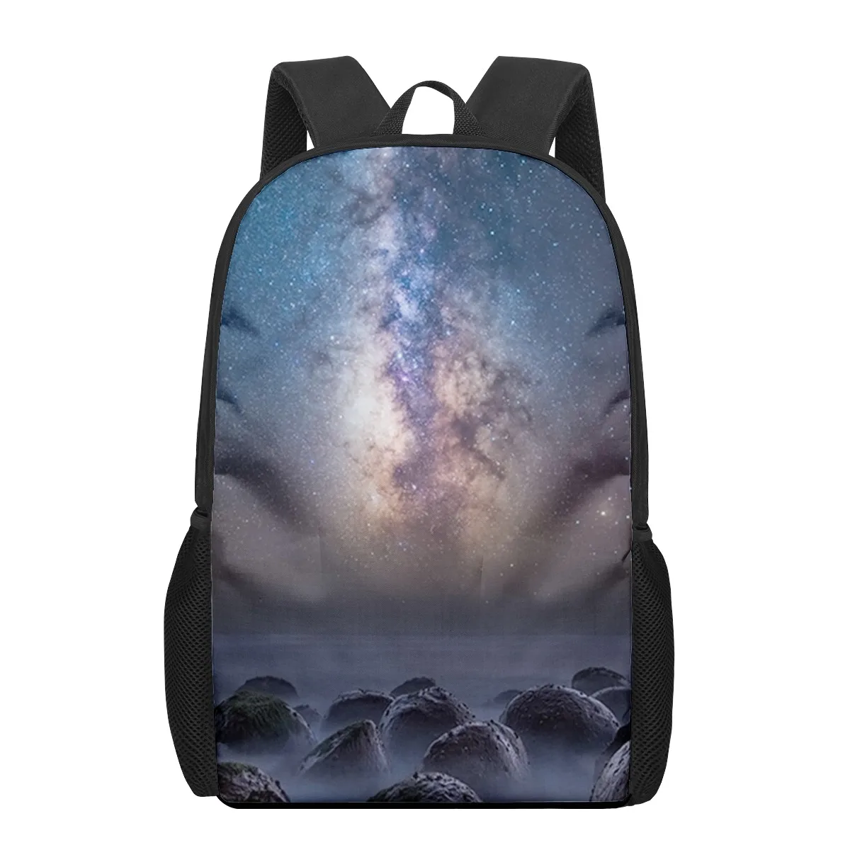 

Starry Sky Night View Landscape School Bags For Boys Girls 3D Print School Backpacks Kids Bag Kindergarten Backpack Men Child Bo