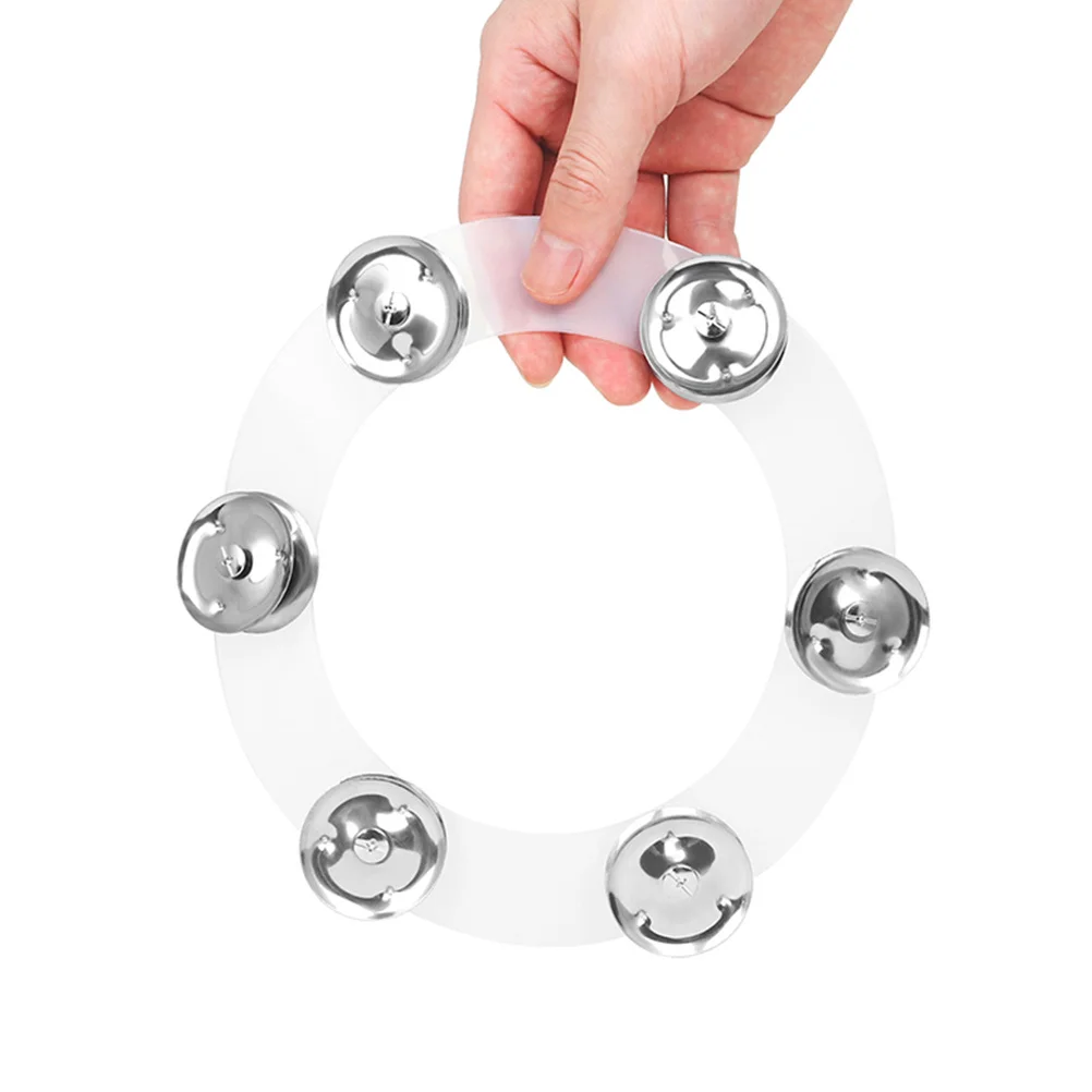 الصنج تشينغ الدائري قابل للتركيب مرحبا قبعة الدف 6 جلجل مجموعة طبلة الصنج ملحق لينة هش الصوت الصنج تشينغ الدائري