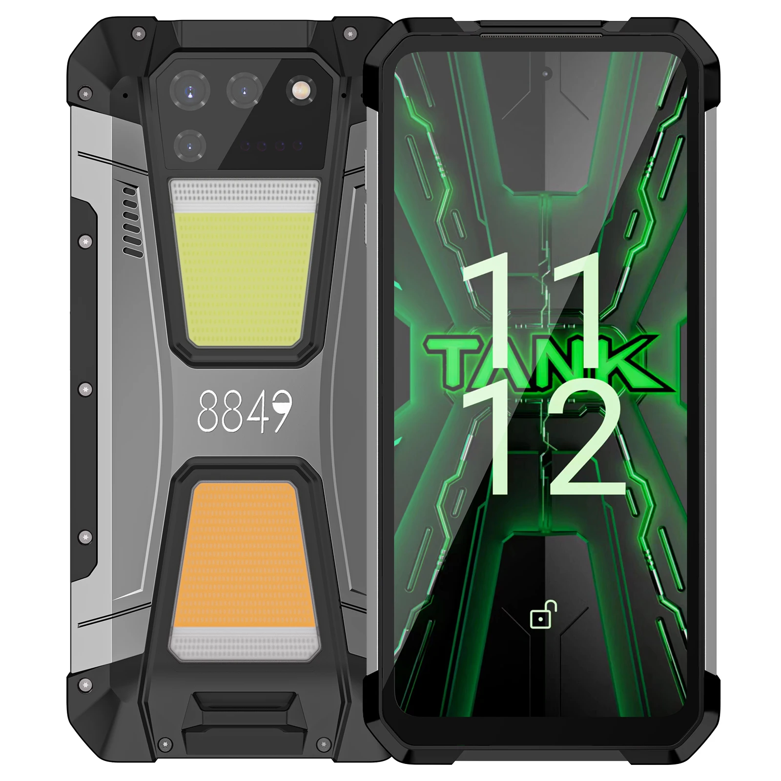 8849 Tank 2 Rugged Smartphone, 24GB+512GB Unlocked Rugged Phone with Projector, 6.79