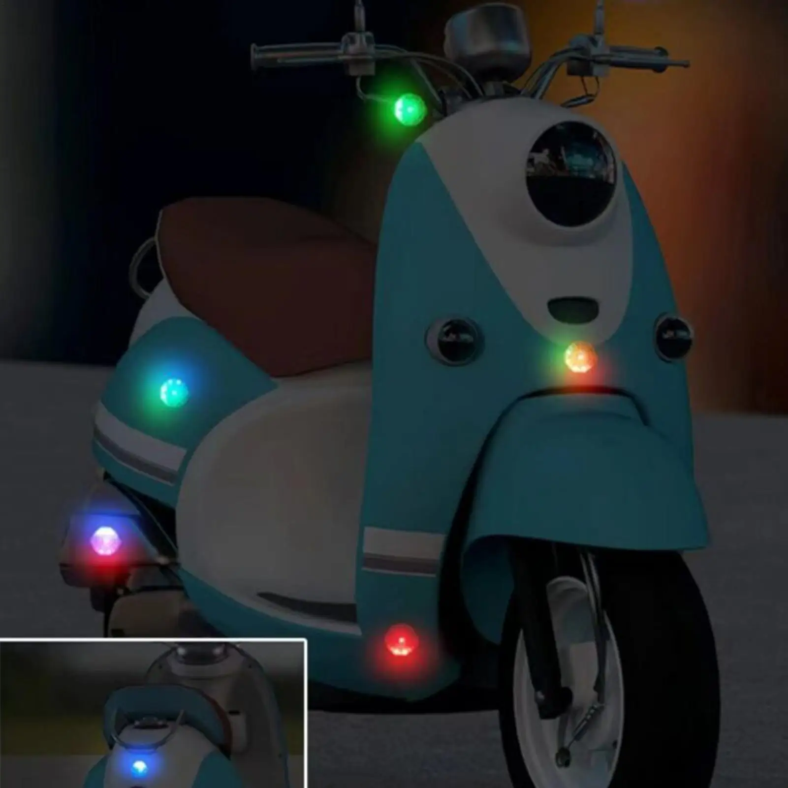 Bikes Flashing Lights Intelligent Vibration Activation LED Cycling Accessory Colorful LED Ambient Car Interior Light For Truck