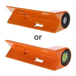 Portable Bubble Spirit Level 90 Degree Circular Vial Aluminum Die Cast Rod Level Suitable for Prism Pole Easy Operation