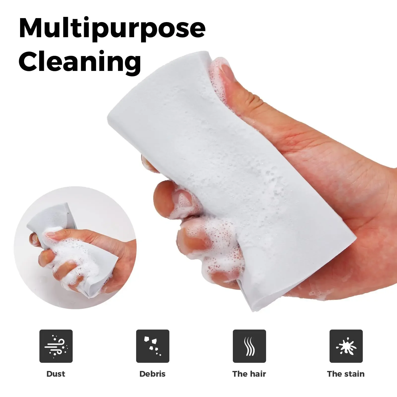 Car Damp Clean Duster Sponge Super Absorbent Car Cleaning Wax Polishing Sponge Multi-purpose Auto Wash Brush Car Cleaning Tools