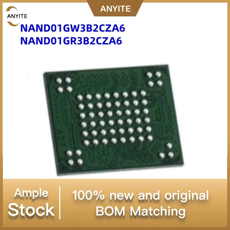 10Pcs/LoT  New NAND01GW3B2CZA6       NAND01GW   NAND01GR NAND01GR3B2CZA6  BGA63