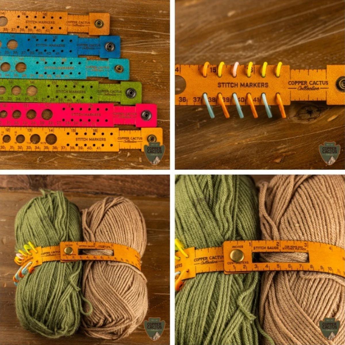 1 قطعة 7 في 1 أداة قياس الجلود المحمولة أداة قياس تصميم متعدد الوظائف DIY بها بنفسك الخياطة الجلود هواية العمال الجلدية #1