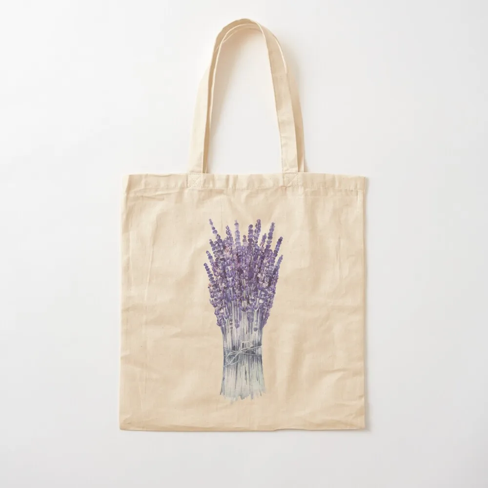 

Watercolor lavender bouquet Tote Bag eco pack Women's beach bags Canvas Tote Bag