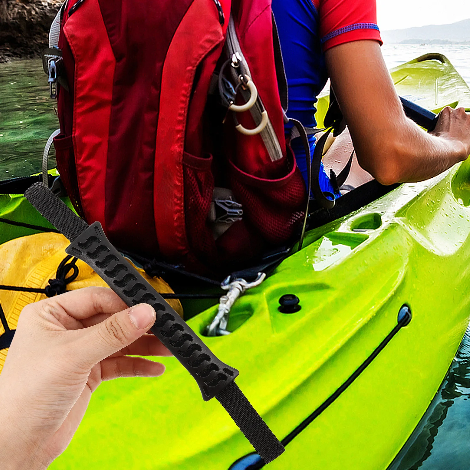 

5Pcs Comfortable Kayak Carry Handles Non-Skid Boat Side Replacement Handle for Canoe Paddle Board Easy Installation Accessories