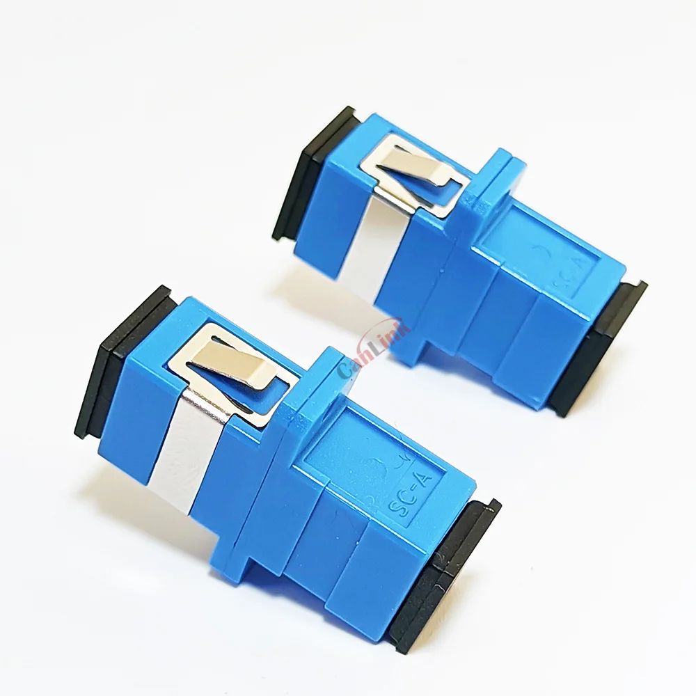 SC Fiber Optical Connector Adapter Single Core SC / UPC SM Flange Singlemode Simplex SC-SC APC Coupler