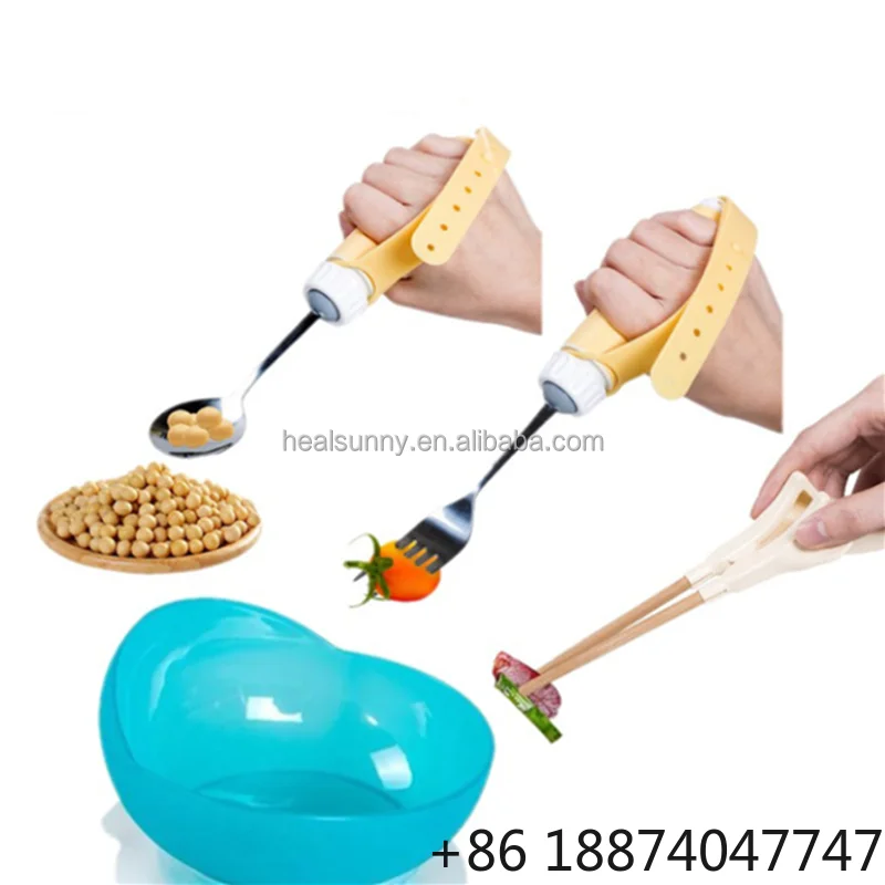 Stroke Hand Disabled Spoon Feeding Hand Tremor Arthritis Elderly Auxiliary Tableware