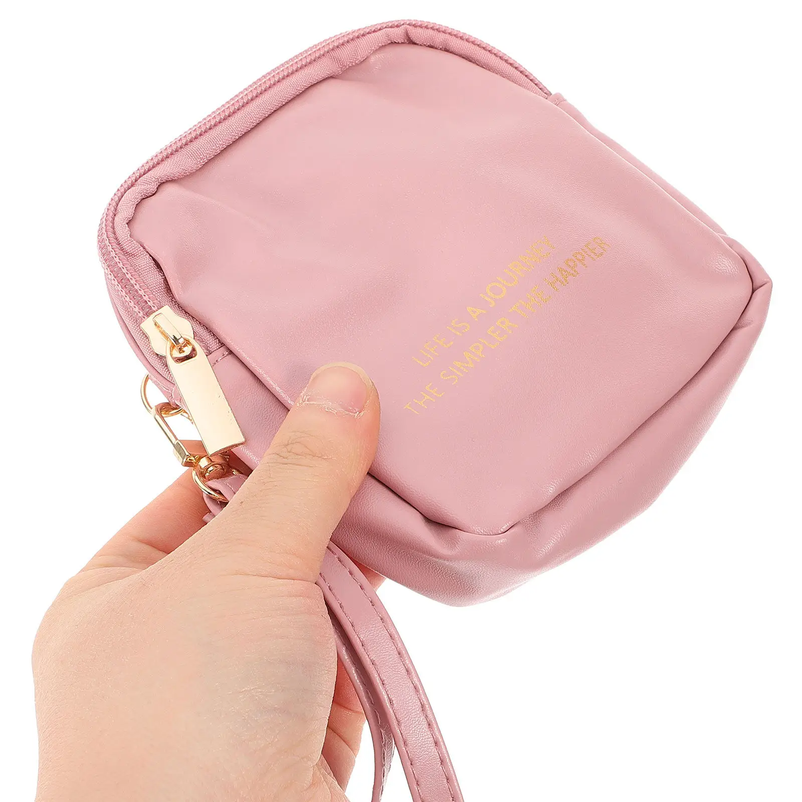 

Сумка для хранения менструальных прокладок, милая, легкая, портативная, с ремешком на запястье, большой вместимости, контейнер для гигиенических прокладок, чехол для тампонов, дорожный.