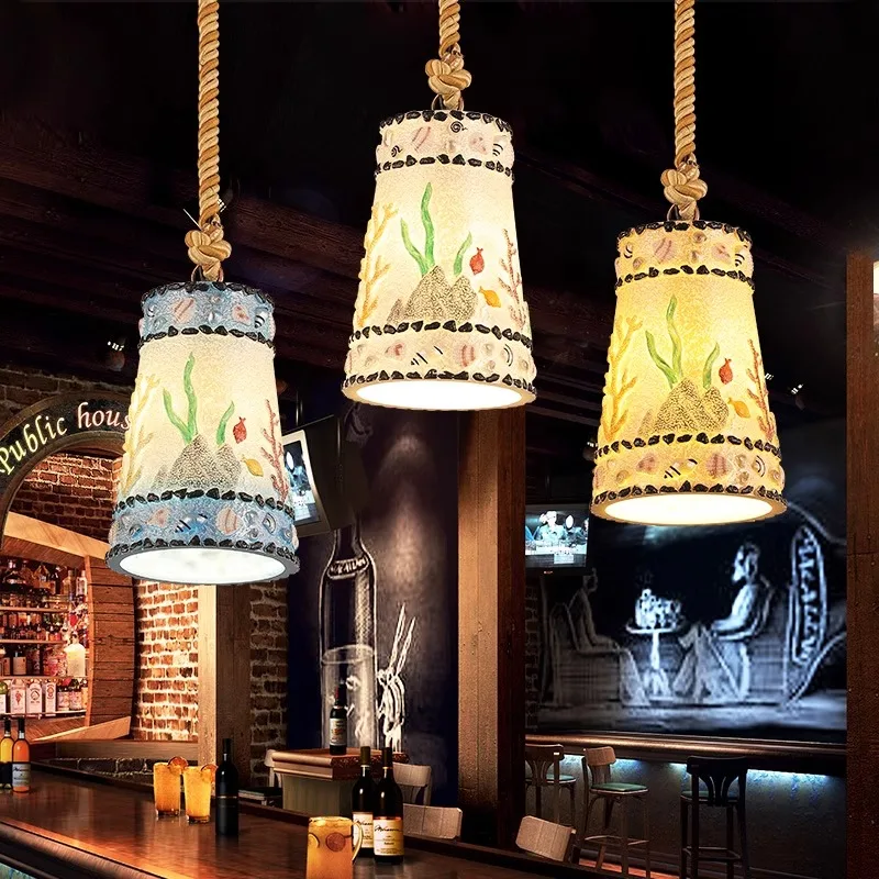 

European Style LED Pendant Lamps Creative Restaurant Chandelier For Self-Service Restaurant,Bar,Coffee Shop Decoration Lighting