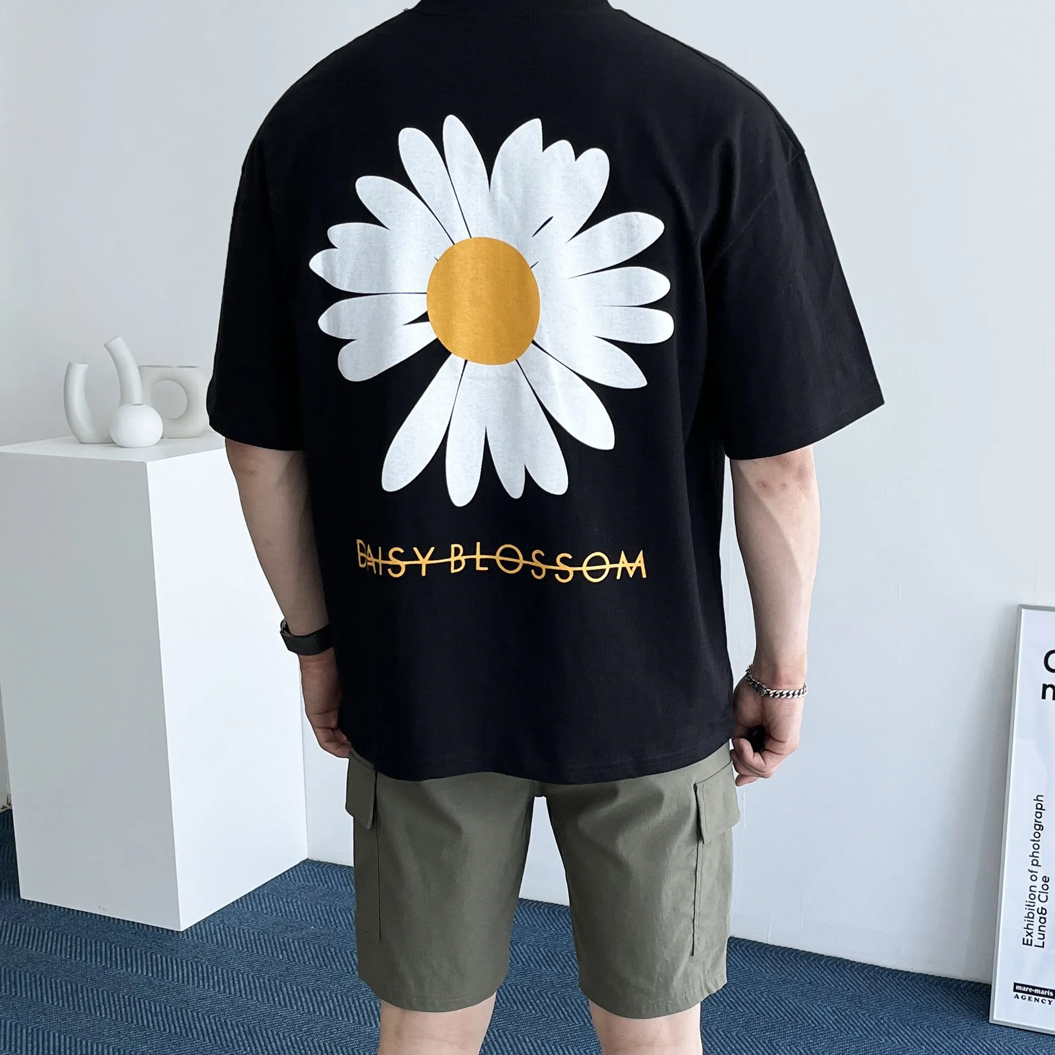 

Fashion T-shirt for Men Y2K Tops Harajuku Luxury Brand Letter Printing T-shirt Summer Short Sleeve Tee Pro Choice Sunflower