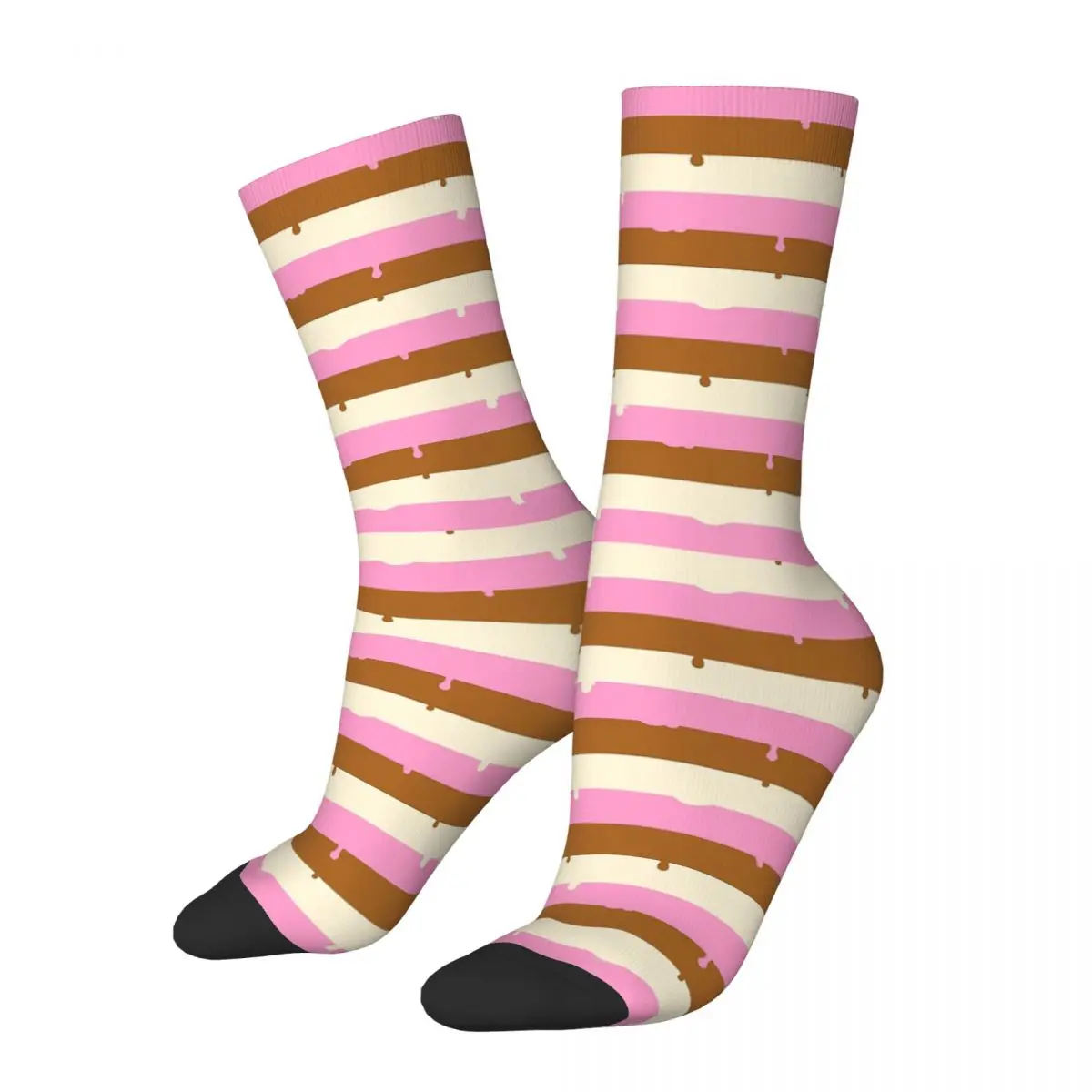 Neapolitan Drip Crazy Men's compression Socks Unisex A must-have for summer Harajuku Pattern Printed Funny Happy Crew Sock