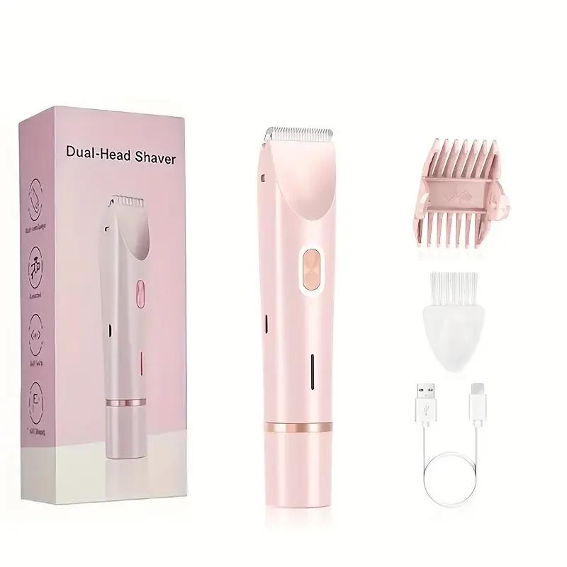 

2025 Must-Have Ladies' Electric Shaver – Double Heads, Waterproof, Painless, Full-Body Shaving Solution