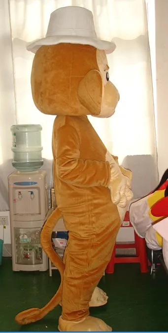 

Monkey Mascot Costume Cute Monkey with Straw Hat Funny Mascots Mascot Costumes Cartoon Character Mascotte Cosplay Outfits Adult
