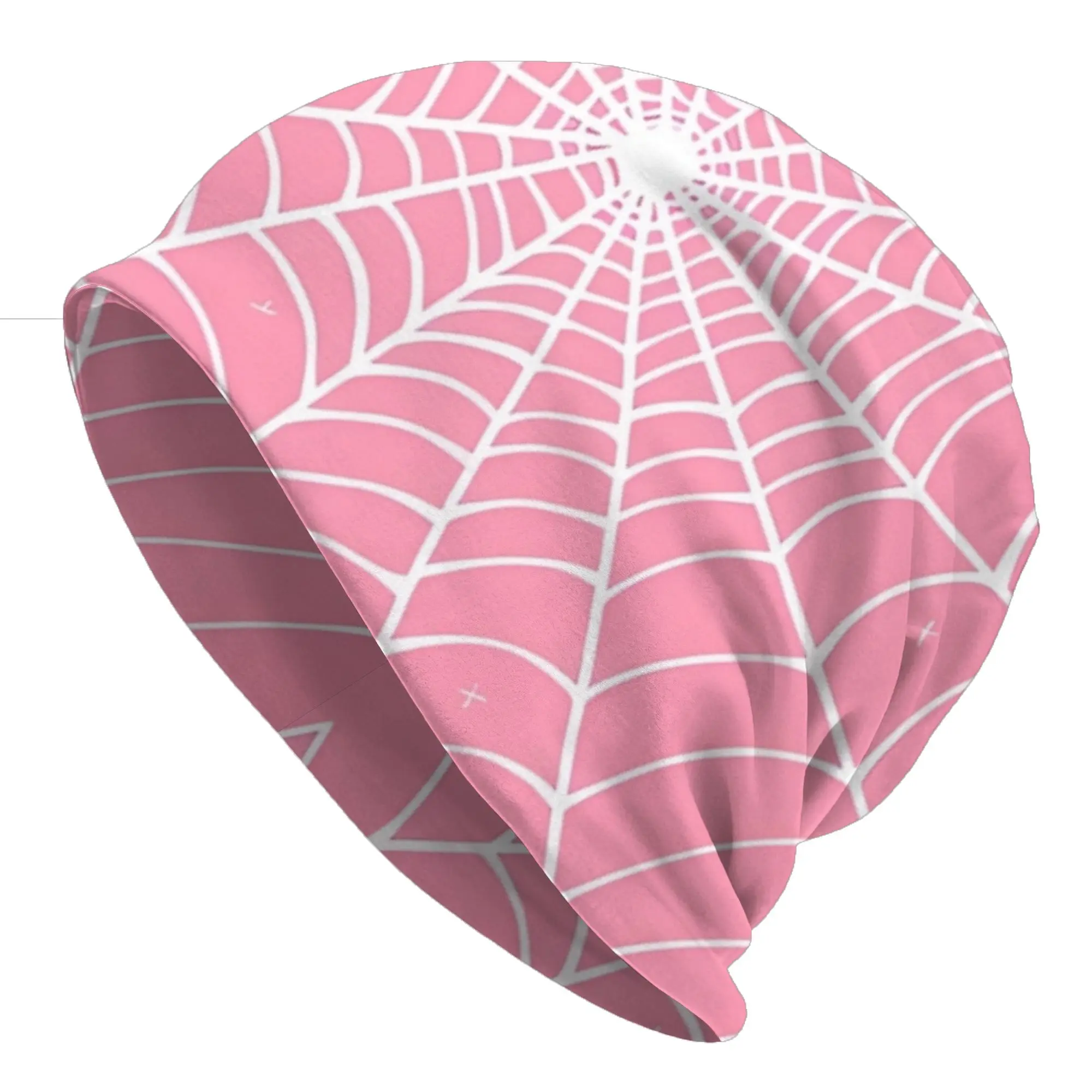Bonnet Hats Pink Heart Men Women's Thin Hat Spider Web Autumn Spring Cap Design Skullies Beanies Caps