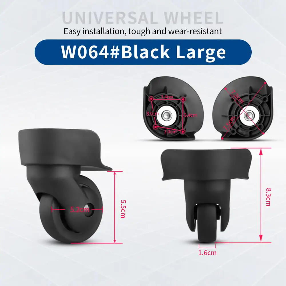 Hongsheng Koffer Universalrad Trolley-Rad Zubehör Passwort-Reisekoffer Geräuschlose Universalräder zur Reparatur und zum Austausch – Detail 24