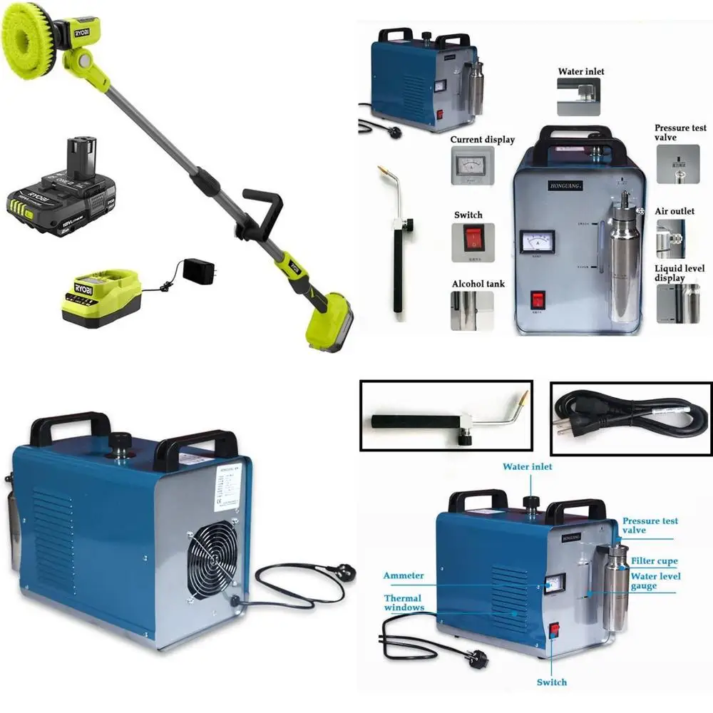 Cordless Telescoping Power Scrubber Kit - Reconditioned for Deep Cleaning and Long-Lasting Durability