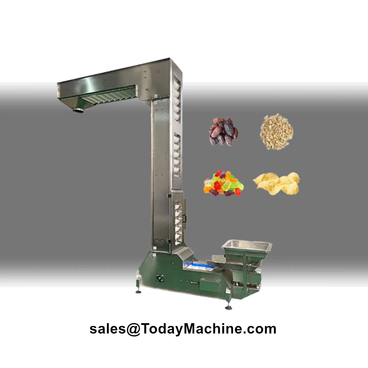 Stainless Steel Pet Food Candy and Powder Z Type Bucket Elevator