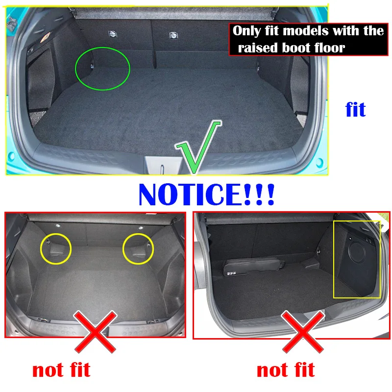 

Cargo Liner Boot Luggage Tray Trunk Floor Mat For Toyota C-HR CHR 2017-2022 AX50