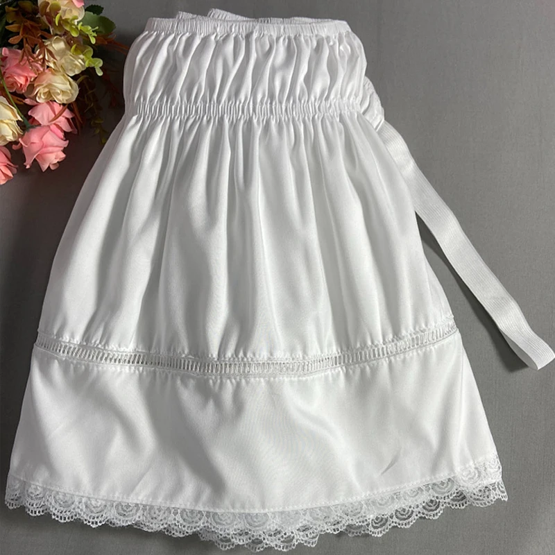 Elegant Lace Bed Skirt Embroidery Ruffles Lace Bed Skirt With Adjustable Belts Bed Cover Mattress Protector (No Pillowcase)