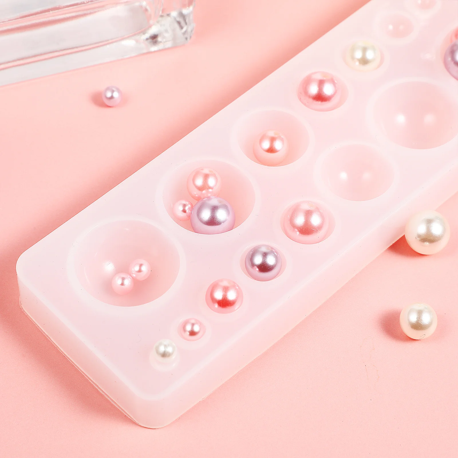 

Multi Round Shape Epoxy Mould High Flexibility Silicone Mould DIY Crystal Epoxy Craft Handmade Mold Transparent