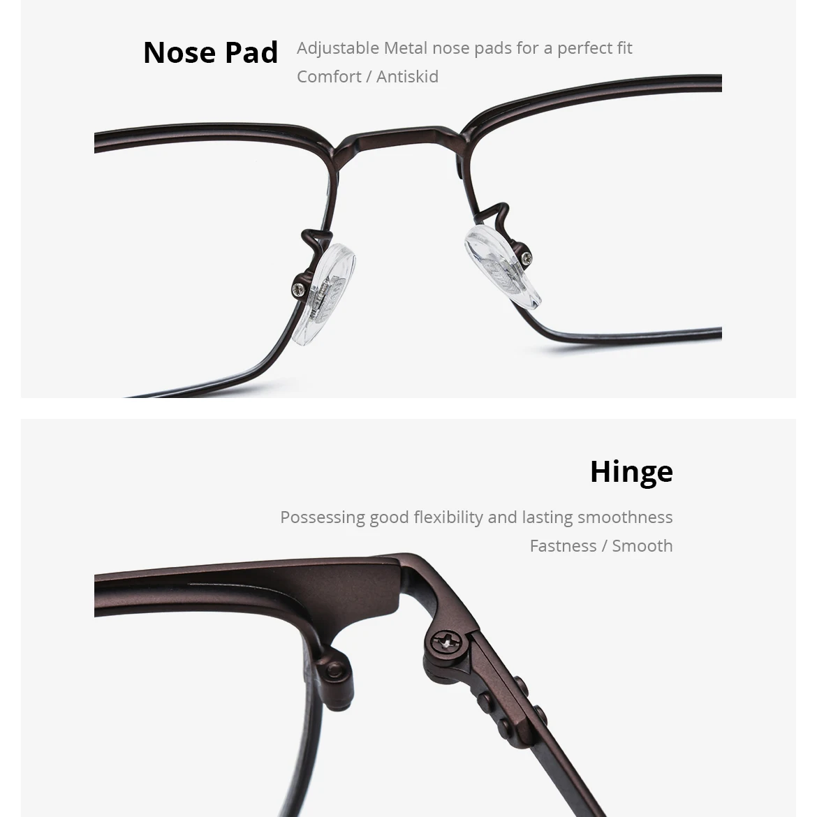 NIANZHEN سبائك التيتانيوم النظارات الرجال مربع العلامة التجارية تصميم النظارات الإطار النساء خفيفة الوزن الرجعية نظارات نظارات 69939 #4