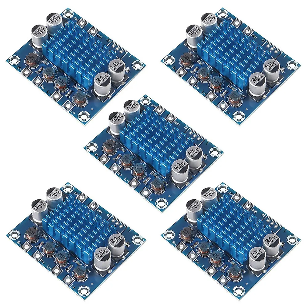 T85C 5Pcs TPA3110 XH-A232 30W+30W 2.0 Channel Digital Stereo Audio Power Amplifier Board DC 8-26V 3A