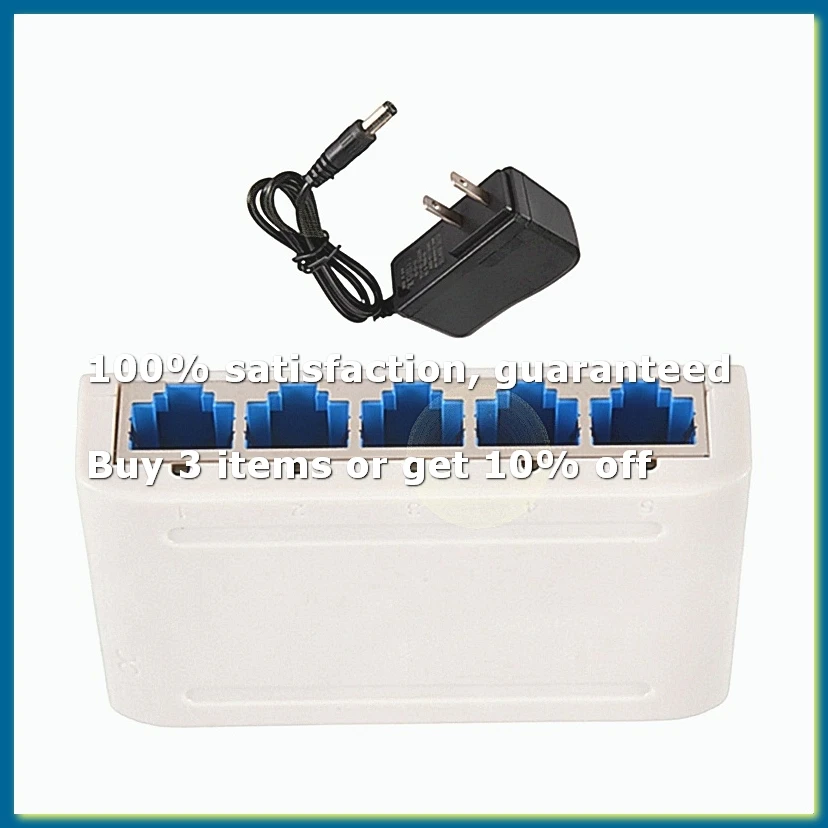 5 Port Data Switch,Network Hub,Desktop Ethernet Splitter