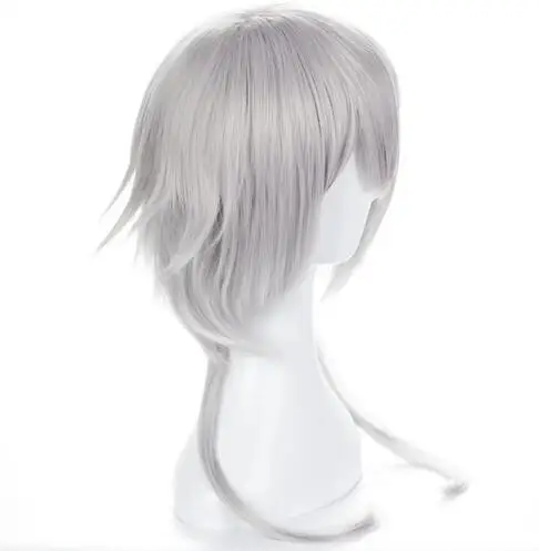 Perruque de Cosplay Anime Bungo Stray Dogs YEARS, Ginger Awa entrepiercing, White Heat Degree Hair, Costume Wig