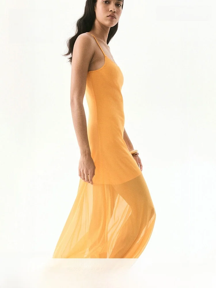 

Faionable Casual Me Strap Dr Versatile All-Match Summer Long Skirt H&M Women's Clothing Spring Collection 2025