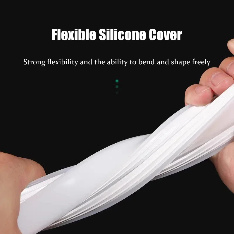 Thin Led Neon Rope Tube Bookcases Kitchen Cabinet 6/8Mm Flexible Silicone Strip Led Channel Diffuser Cover Soft Tape Ribbon Lamp