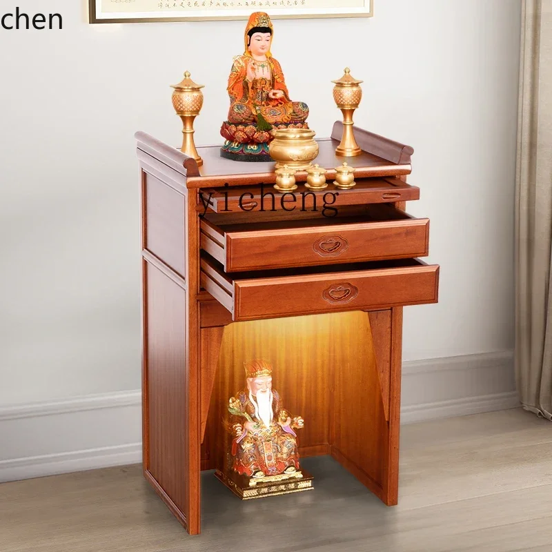YFY Buddha Shrine Altar Altar Earth Male Malay Cabinet God of Wealth Worship Table