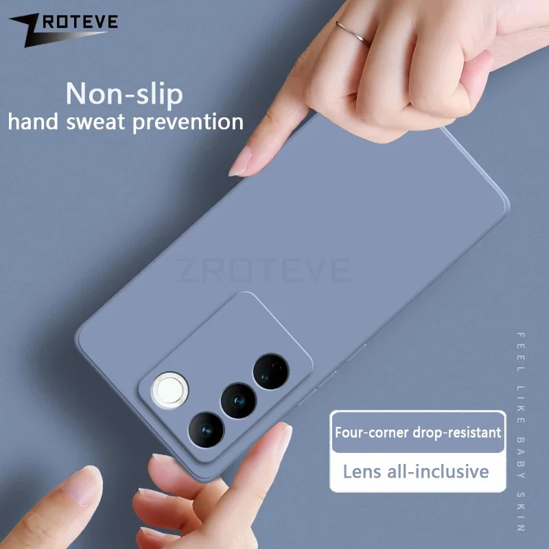 VivoV27 Case Zroteve Silky Liquid Silicone Soft Cover For VIVO V27 V27E V29 Pro V29Lite VivoV27E VivoV29 Lite Phone Cases