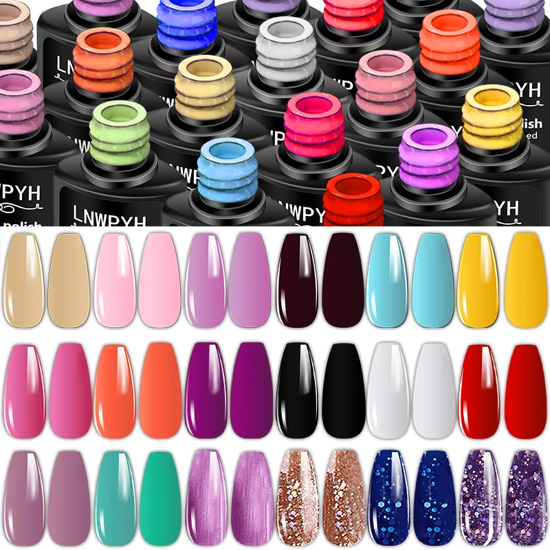 Professional Nail Set Nail Gel Tools Kit And LED Nail Lamp 18 Colors UV Gel Nail Polish Kit Contains Nail Drill Machine Nail Kit