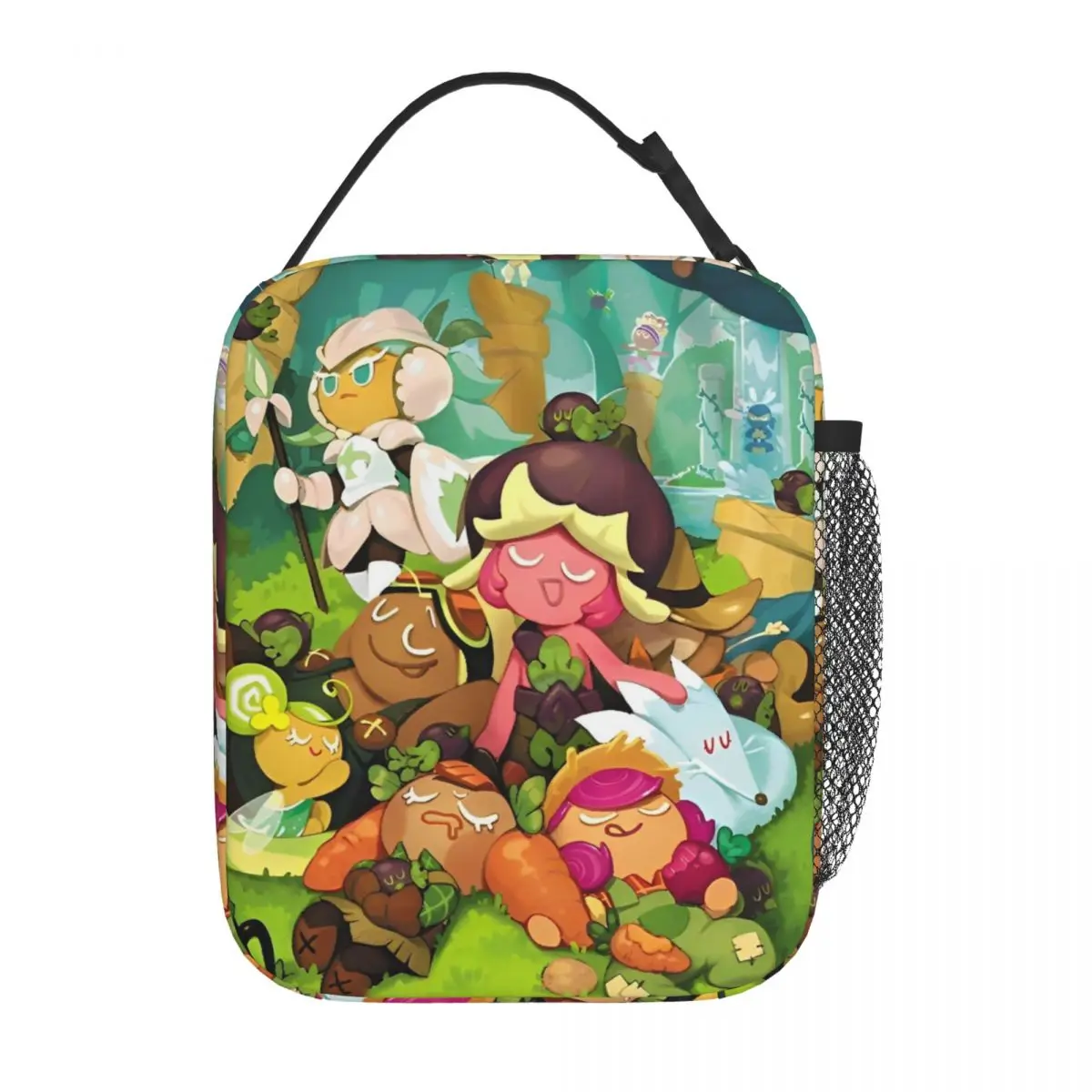 Cookie Run Kingdom Characters Insulated Lunch Bag High Capacity Gacha Game Lunch Container Cooler Bag Tote Lunch Box Outdoor