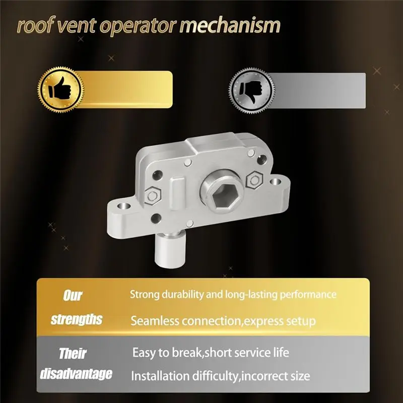10A20281K1 Mechanism Compatible RV Roof Vent Fan Lift Gear Parts For Replacement 10-20281K-1AF 10A20281K-1AF 1020281K1A-X67A 6 10A20281K1 Mechanism Compatible RV Roof Vent Fan Lift Gear Parts For Replacement 10-20281K-1AF 10A20281K-1AF 1020281K1A-X67A - Image 6