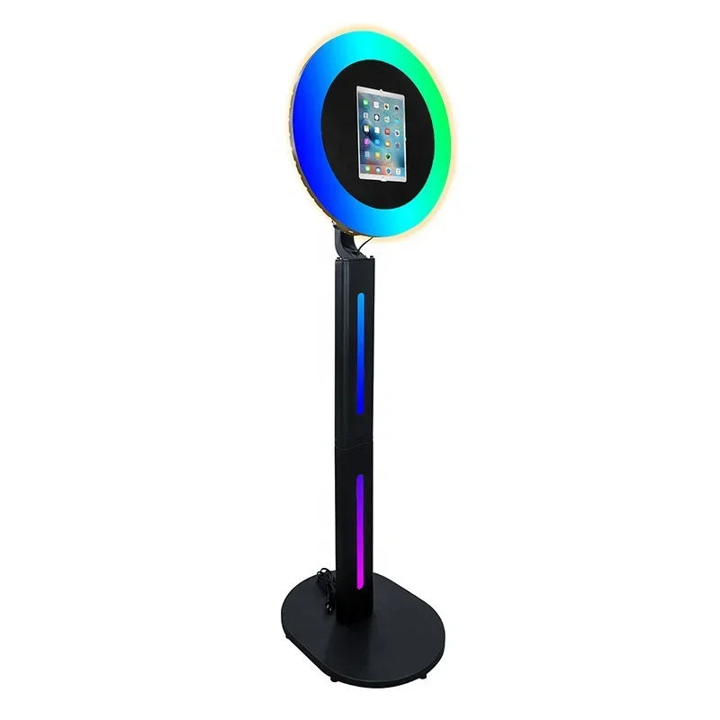 LED Ring Light Photo Booth Shell Por Photo Booth hine Party Selfie Photo Booth for 10.2/10.5/10.9/11/12.9/13 Inch iPad