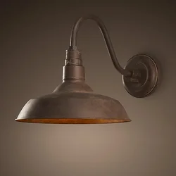 Lámpara Retro Vintage montada en la pared para Loft, luminaria de estilo Industrial oxidado, estilo americano, para interior y exterior, pasillo, barra de Aisel, resistente al agua