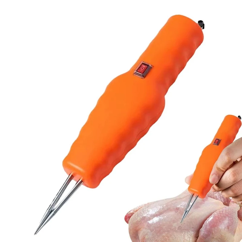 LUDA Electric Plucker Chicken Electric Quick Chicken Feathers Plucker Handheld Hygienic Electric Feathers Removal EU Plug