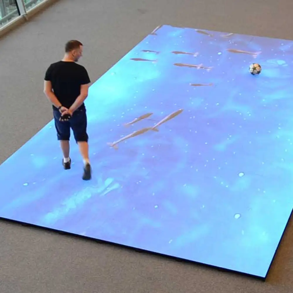 Producto estrella: Pantalla LED interactiva para escenario de video, paneles LED para pared, pantallas LED para interiores, película LED transparente para interiores P1.8