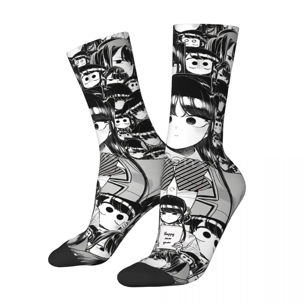 Hip Hop Retro Komi Shouko Komi San Can't Communicate Crazy Men's Socks Unisex Harajuku Printed Novelty Crew Sock Boys Gift