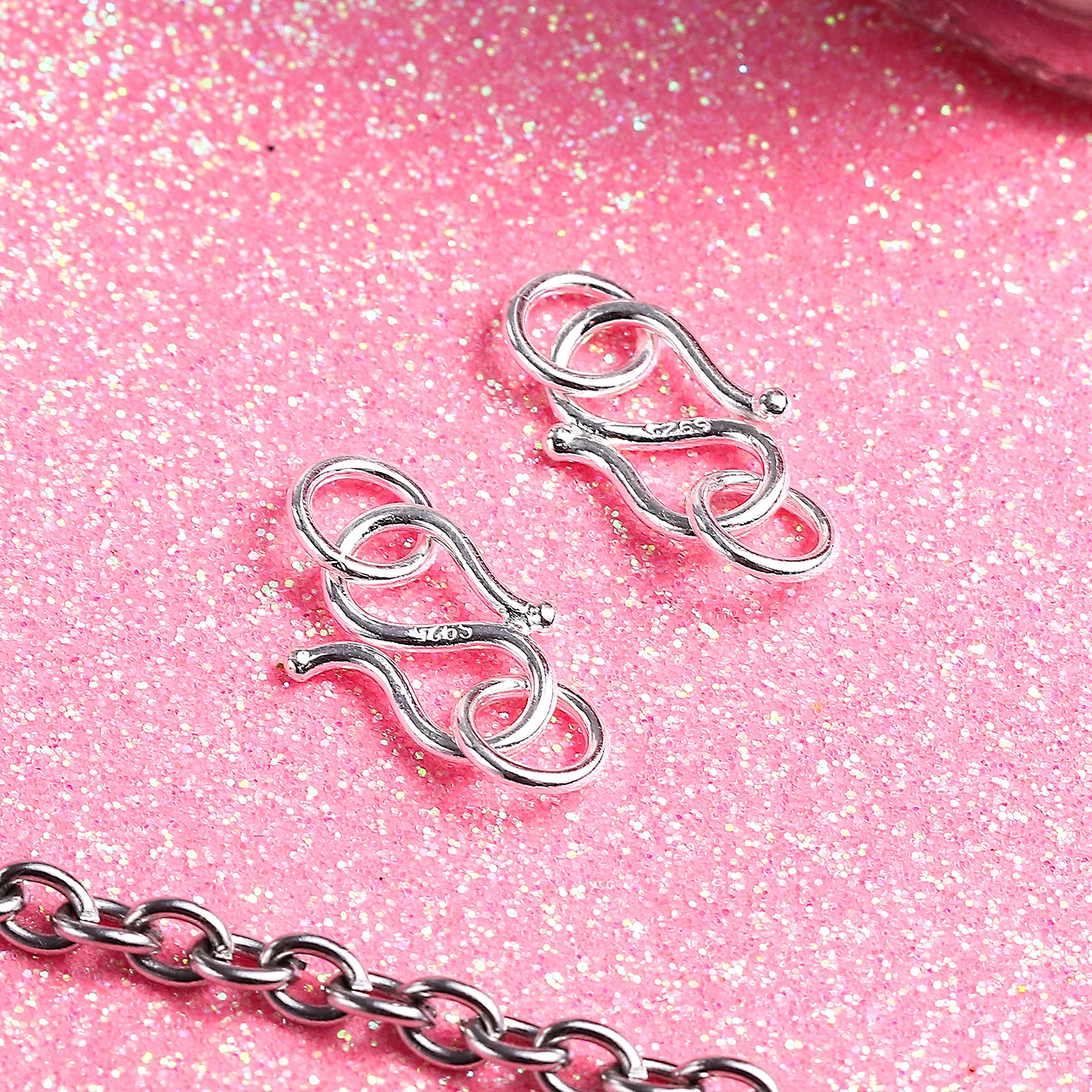 

Sterling Silver Clasps S Hook W Shape Bracelet Necklace Findings Jewelry Making Accessories Non Allergic Durability