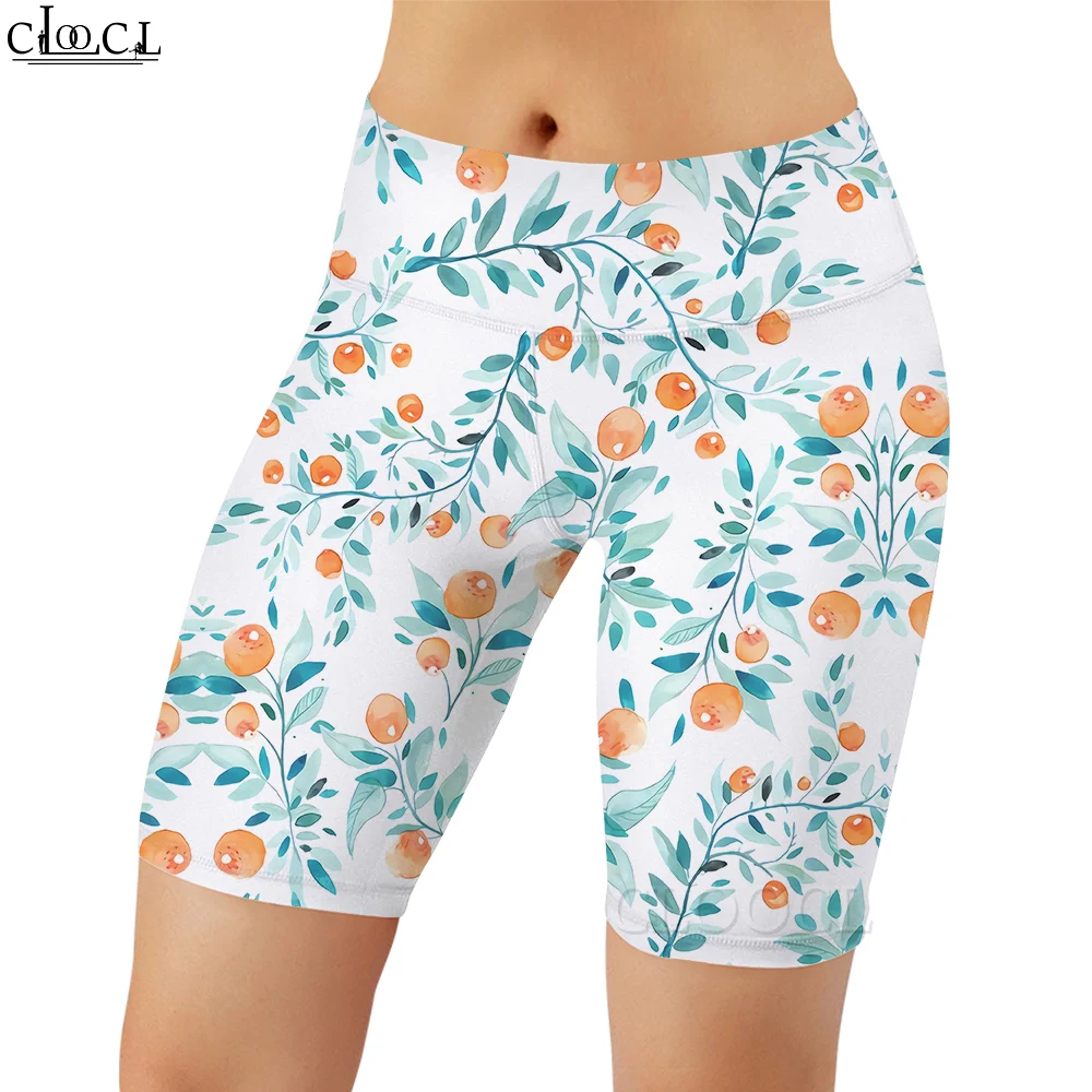 CLOOCL Damen-Leggings mit niedlichem Kaninchenmuster, 3D-gedruckte Shorts, Hosen für Damen, Outdoor-Hosen mit hoher Taille, knielange Gym-Shorts